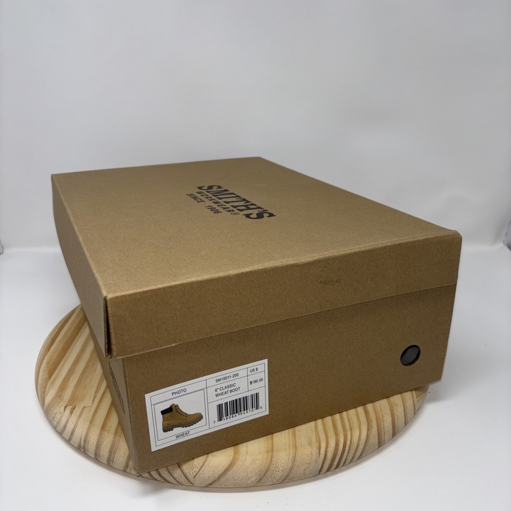 Smith's Workwear 6" Classic Wheat Boots Leather Men's US 8 New in Box - Picture 10 of 11